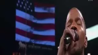 Jamie Foxx singing the National Anthem - Mayweather-VS-Pacquiao