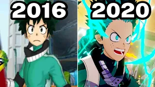 Graphical Evolution of My Hero Academia Games (2016-2020)