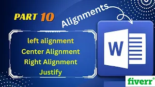 MS Word Part 10 | use of left, right, center and justify alignment in MS Word | hindi | urdu