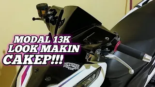 MODAL 13K LOOK MAKIN CAKEP!!!GANTI JALU STANG PCX DAN LAMPU PLAT NOMOR