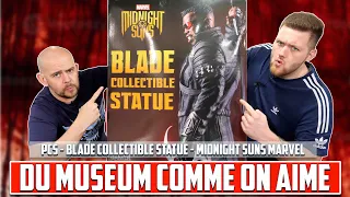 Blade En Statue Museum ! Tout Ce Qu'on Aime !  PCS Blade Statue Midnight Suns Marvel