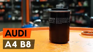 Jak wymienić filtr oleju i oleje silnikowe w Audi A4 B8 Sedan [PORADNIK AUTODOC]