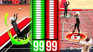 99 STEAL + 99 3 POINT RATING is UNSTOPPABLE on NBA 2K24! BEST POINT GUARD BUILD