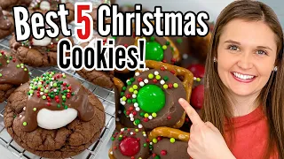 5 Quick & EASY Christmas Cookies! | Delicious Holiday Treats Made EASY! | Julia Pacheco