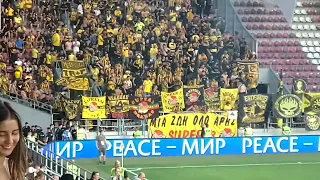 Dinamo Kyiv vs Aris Thessaloniki (Europa Conference League) Aris fans on duty