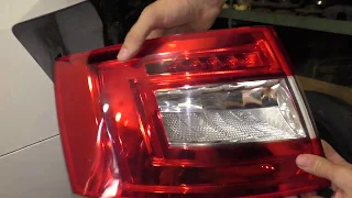 How To Remove Tail Light Rear Lamp Skoda Octavia mk3 2013-2019