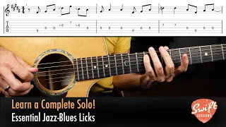 Learn a Complete Jazz Blues Guitar Solo | 8 Hot Licks & How They Work!