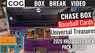 2020 Universal Treasures Baseball Card Chase Box - Halloween Rack Pack Edition