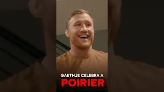 Justin Gaethje CELEBRA a DUSTIN POIRIER. #UFC299 #UFC #MMA #UFCEspañol