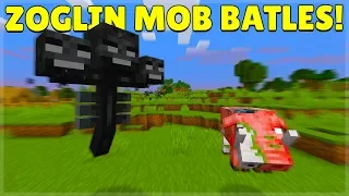 Minecraft's NEW Mob is CRAZY but how strong is it? (Zoglin Mob Battles)
