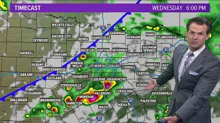 DFW Weather | Storms moving through North Texas Wednesday night