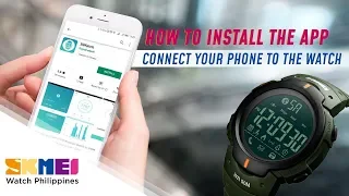 How to download the Xwatch APP, connect your phone to the SKMEI 1301 | SKMEI Watch Philippines