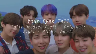 (Split Headset) Your Eyes Tell - BTS Hidden Vocals 좌우음성