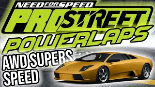 (OUTDATED!) FASTEST AWD SUPERCARS ON SPEED CHALLENGES ★ NFS Pro Street (RPM changed to 10.000)