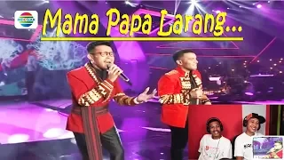 Fildan dan Judika - Mama Papa Larang - REACTION - Konser Raya 23 Indosiar