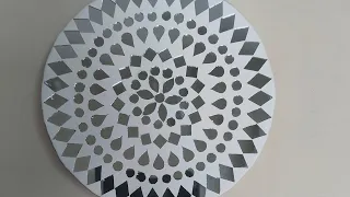 DIY wall putty mosaic art, unique wall decor ideas| sengarartandcraft #viral #youtube