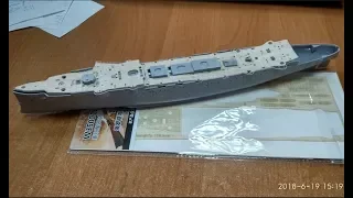 Крейсер Варяг Звезда 1/350 Часть 2. Начало постройки. Сruiser Varyag Zvezda