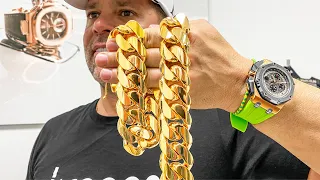 Making a 1 Kilo Gold Cuban Link Chain - This Process is Insane!