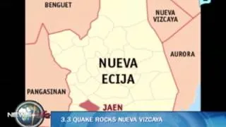 3.3 quake rocks Nueva Vizcaya