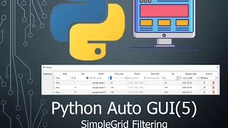 Python Auto GUI(5) - SimpleGrid Filtering option