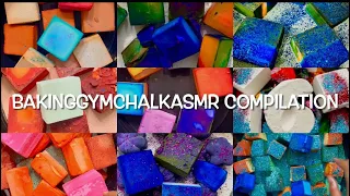 ASMR DYED GYM CHALK COMPILATION by @Baking_gym_chalk_asmr EDIT #stressrelief #sleepaid #gymchalkasmr