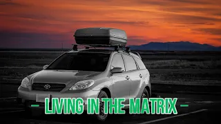 Converting a Toyota Matrix into a Camper Car/Van - Living in the Matrix