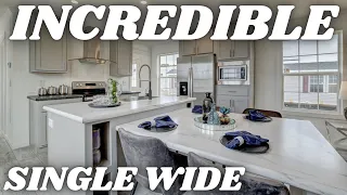 HARD TO BELIEVE this is a SINGLE WIDE mobile home! Prefab House Tour