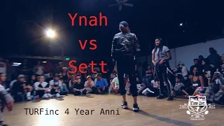 TURFinc | Sett vs Ynah ( bad trip) Paris France | 4YEAR Anniversary Dance Battle