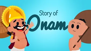 The Story of Onam | Onam festival Kerala | Story of Mahabali | English Short stories for kids