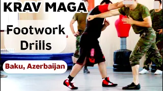 FUSION KRAV MAGA Footwork Drills. How to step and punch. Özünümüdafiə dərsi əlbəyaxa döyüş fəndləri