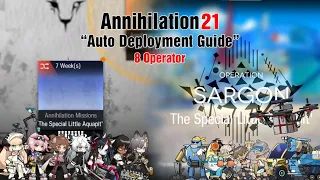 [Arknights] Annihilation 21 The Special Little Aquapit' (8 Operator) - Strategy Deployment Guide