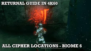 Returnal Guide - All Xenoglyph Cipher Locations in Abyssal Scar (Biome 6) | 4K60, PlayStation 5