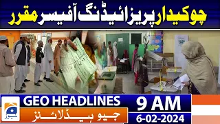 Geo Headlines 9 AM | PPP promises 'change' in Karachi if elected from port city | 6th February 2024