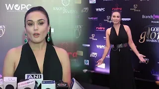 Preity Zinta Beautiful Look At Golden Glory Awards 2019 | Viralbollywood