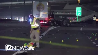 Woman dead, suspected impaired semi-driver arrested after I-10 crash