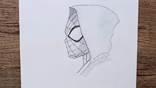 How to draw Miles Morales Spider-Man| step-by-step| easy drawing tutorial