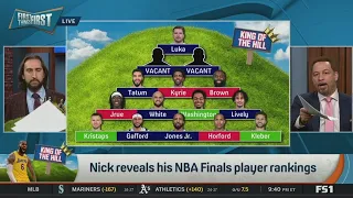 FIRST THING FIRST | Chris Broussard reacts to Nick Wright reveals his NBA Finals player ranking