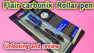 Flair carbonix Rollar pen unboxing and review