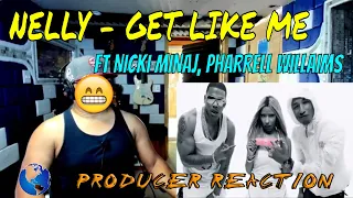 Nelly   Get Like Me ft  Nicki Minaj, Pharrell Williams Explicit Official Video - Producer Reaction