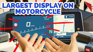 Largest Motorcycle Display - In Depth #bmw #r1250rt #k1600gt #motorcycle #technology