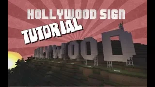 Minecraft: Hollywood Sign Tutorial