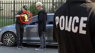 REVERSE POLICE PRANK  on MAGIC  MURRAY !!👮🏻‍♀️ -Julien Magic