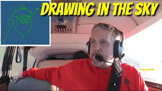 How to draw pictures in an airplane in Flight Aware