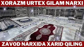 Урганчда Янги Гилам завод | Urtex Gilam narxlari | Завод нархида