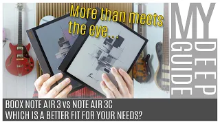 Boox Note Air 3 vs Note Air 3C: Which is a Better Fit For Your Needs?