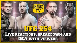UFC 254: Khabib Nurmagomedov vs. Justin Gaethje - Live reactions, breakdown and Q&A with viewers