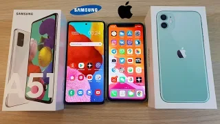 SAMSUNG GALAXY A51 VS IPHONE 11 - СТОИТ ЛИ ПЕРЕПЛАЧИВАТЬ ЗА ЯБЛОЧКО?