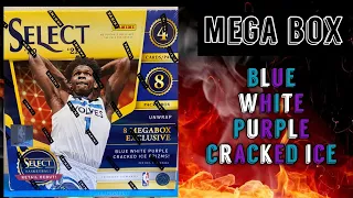 2020-21 Select Basketball Mega Box Opening! Blue,White,Purple Cracked Ice!