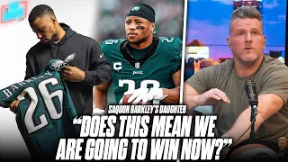 Saquon Barkley's Daughter Clowns The Giants After Eagles Signing | Pat McAfee Reacts