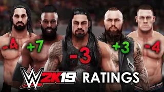 WWE 2K19 Roster Ratings!